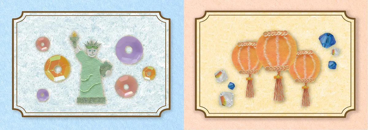 2025年セシールダイアリーのフェルトイラスト