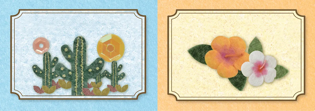 2025年セシールダイアリーのフェルトイラスト