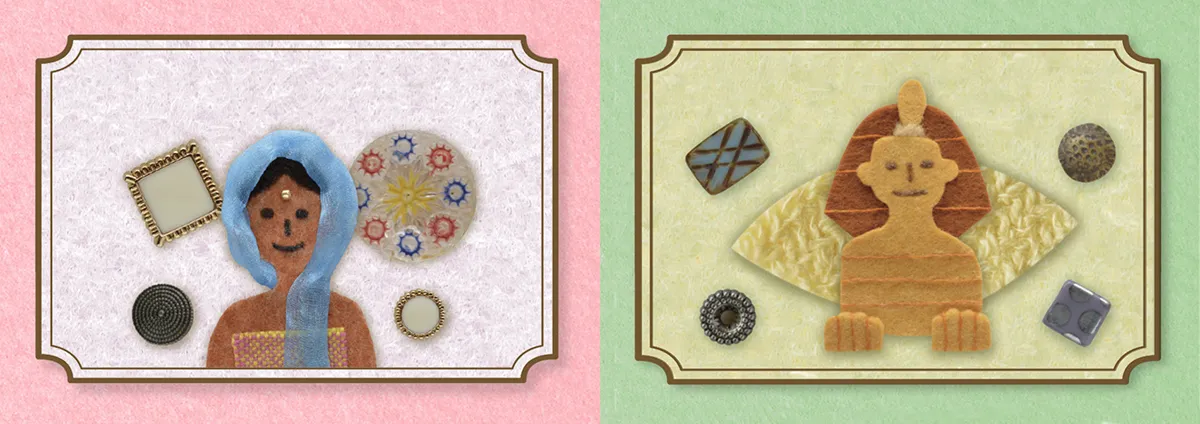 2025年セシールダイアリーのフェルトイラスト