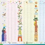 世界の建物と動物のフェルトイラスト